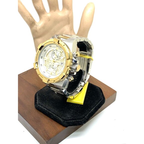 Invicta Men's Watch 28120 Aviator Chronograph Quartz Two Tone Stainless Steel - Picture 2 of 15